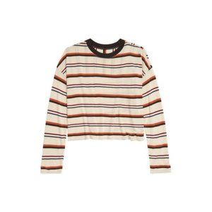 TREASURE & BOND Kids' Stripe Top In Ivory Antique Multi Stripe NEW WITH TAGS